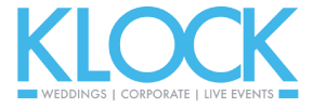 Klock Entertainment in Harrisburg, PA logo in Blue