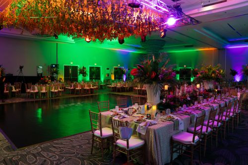 Corporate annual gala in Harrisburg PA with innovative greenery creations